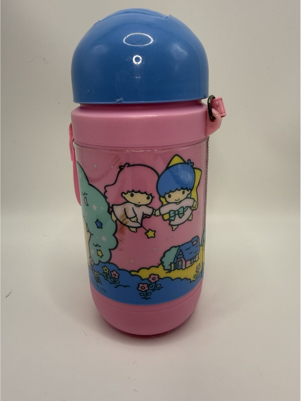 Vintage Sanrio RARE Little Twin Stars 1976 1989 Plastic Cup Water Bottle